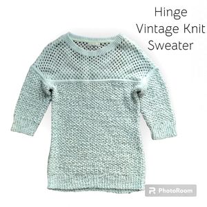 Nordstrom Hinge Boho open knit sweater mohair, Size XS
